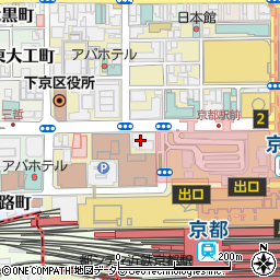 大栄経理学院京都駅前校周辺の地図