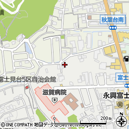 滋賀県大津市富士見台15-36周辺の地図