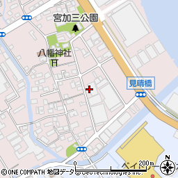静岡県静岡市清水区宮加三周辺の地図