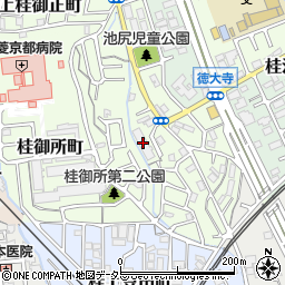 シベール阪急桂周辺の地図