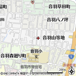 京都府京都市山科区音羽山等地15-13周辺の地図