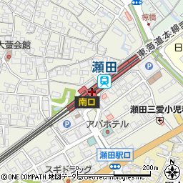 瀬田駅周辺の地図
