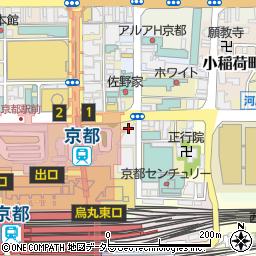 海鮮居酒屋 京都 花の舞 京都駅中央口周辺の地図
