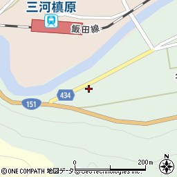 愛知県新城市名越坂下28周辺の地図