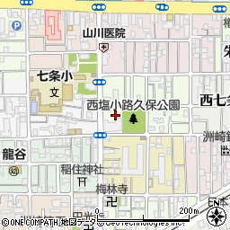 京都府京都市下京区西七条西久保町周辺の地図