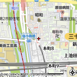 大洋電子株式会社　京都営業所周辺の地図