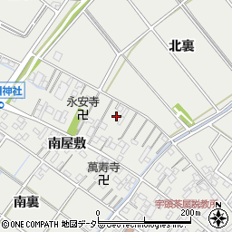 愛知県安城市浜屋町北裏周辺の地図