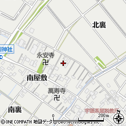 愛知県安城市浜屋町（北裏）周辺の地図
