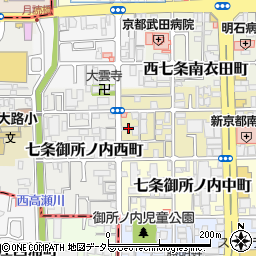 京都府京都市下京区七条御所ノ内北町周辺の地図
