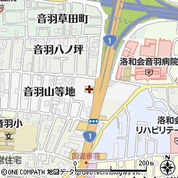 ガスト京都山科店周辺の地図