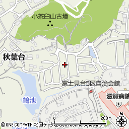 滋賀県大津市秋葉台19-4周辺の地図