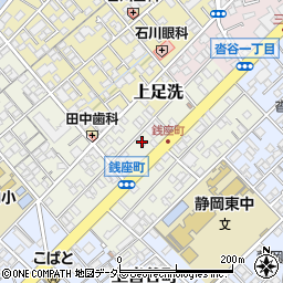 静岡県静岡市葵区銭座町87周辺の地図