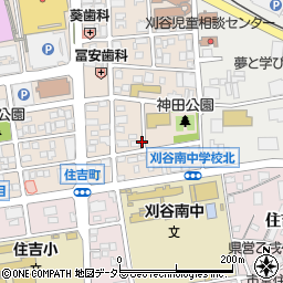 愛知県刈谷市若松町5丁目周辺の地図