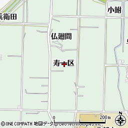 愛知県知多郡東浦町緒川寿一区周辺の地図