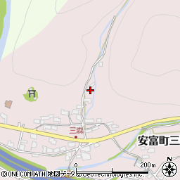 兵庫県姫路市安富町三森99周辺の地図