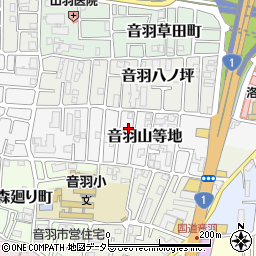 京都府京都市山科区音羽山等地29-10周辺の地図