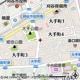 愛知県刈谷市大手町周辺の地図