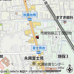 ａｐｏｌｌｏｓｔａｔｉｏｎセルフ大津ＳＳ周辺の地図