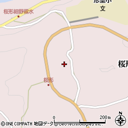 愛知県岡崎市桜形町上田周辺の地図
