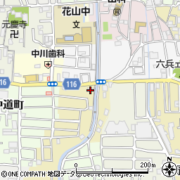 京都府京都市山科区西野楳本町10周辺の地図