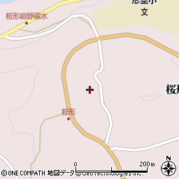 愛知県岡崎市桜形町（上田）周辺の地図