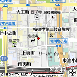 〒600-8256 京都府京都市下京区岩上通塩小路上る松本町の地図