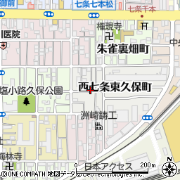 京都府京都市下京区西七条東久保町周辺の地図