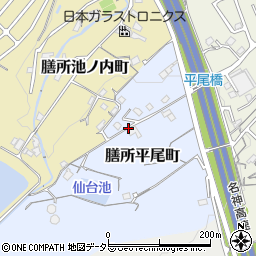 滋賀県大津市膳所平尾町周辺の地図