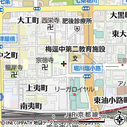 京都府京都市下京区清水町周辺の地図