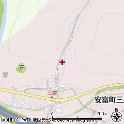 兵庫県姫路市安富町三森98周辺の地図