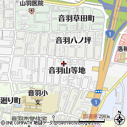 京都府京都市山科区音羽山等地29周辺の地図
