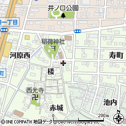 愛知県岡崎市井ノ口町楼24周辺の地図