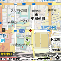 京都府京都市下京区東塩小路向畑町周辺の地図