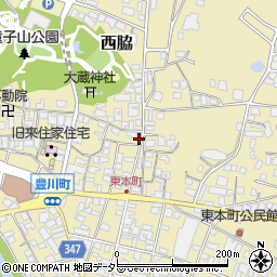 兵庫県西脇市西脇439-2周辺の地図