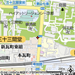 行政書士　はな京都周辺の地図