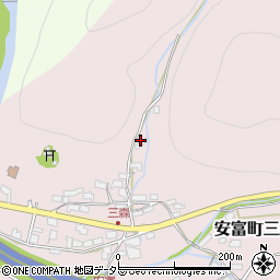 兵庫県姫路市安富町三森97周辺の地図