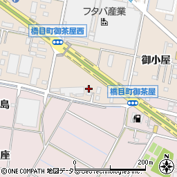 愛知県岡崎市橋目町御茶屋周辺の地図