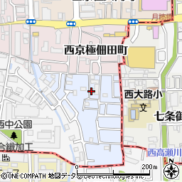 京都府京都市右京区西京極下沢町6-4周辺の地図