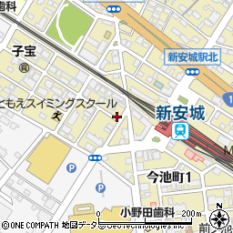 名鉄協商新安城駅西第３駐車場（軽専用）周辺の地図