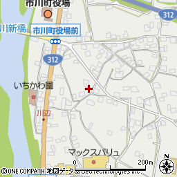 兵庫県神崎郡市川町西川辺223周辺の地図