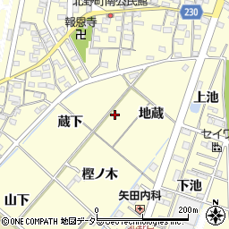 愛知県岡崎市北野町周辺の地図