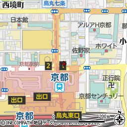 原価ビストロ チーズプラス 京都駅タワー前周辺の地図