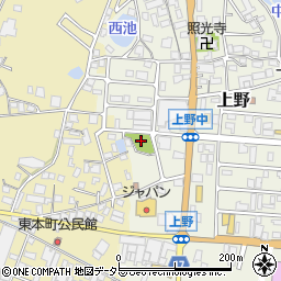 上野2号公園周辺の地図