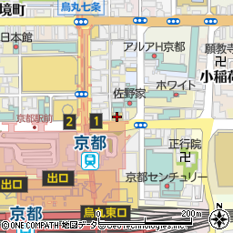 株式会社京都ライフ　京都駅前店周辺の地図