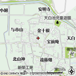 愛知県知多郡東浦町緒川金十根56周辺の地図