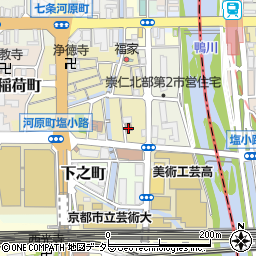 京都塩小路郵便局周辺の地図