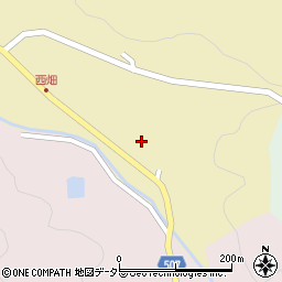 兵庫県猪名川町（川辺郡）西畑（山ノ子）周辺の地図