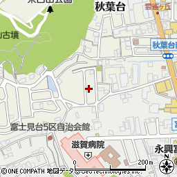 滋賀県大津市秋葉台15-73周辺の地図