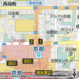 ＥＣＣ外語学院　京都駅前校周辺の地図