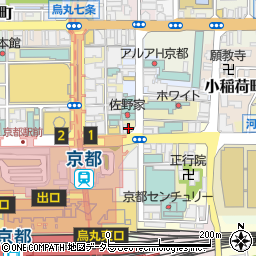 ＫＧ高等学院　京都駅前キャンパス周辺の地図